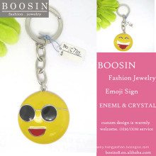 Promotional Wholesale Metal Emoji Charms Custom Keychain Manufacturer #15775